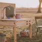 Handcrafted Cedar Mud Kitchen & Water Table: Outdoor Sensory Play