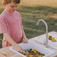 Outdoor Sensory Table and Water Table Combo with Faucet- Made In USA