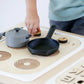 Wooden Sensory Table Insert: Pretend Play Kitchen with 3D printed Utensils (Trofast Bin)