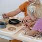 Wooden Sensory Table Insert: Pretend Play Kitchen with 3D printed Utensils (Trofast Bin)