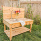 Cedar Mud Kitchen with Stainless Steel Sink | Outdoor Kids Play, Montessori Toy