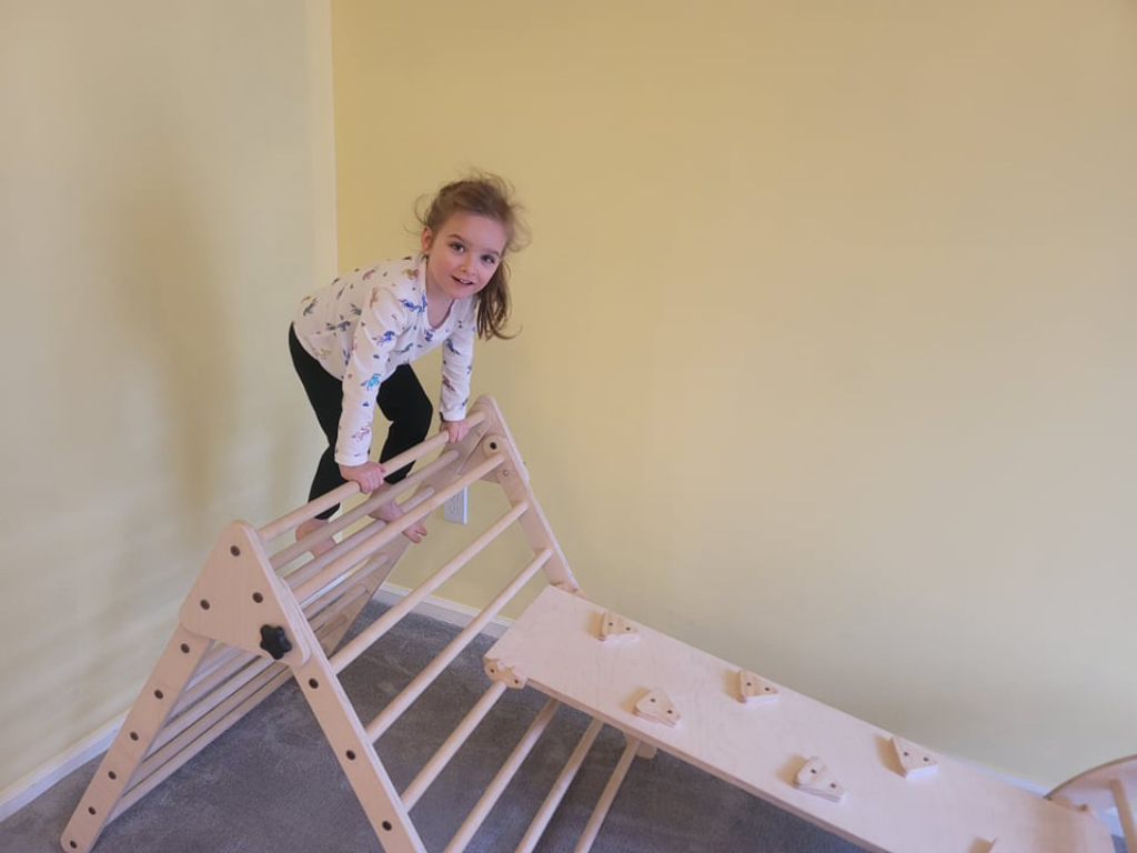 Large Pikler Triangle with Ramp/Slide