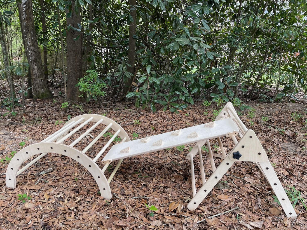 Regular Pikler Set (Regular Triangle, Arch and Ramp/Slide)