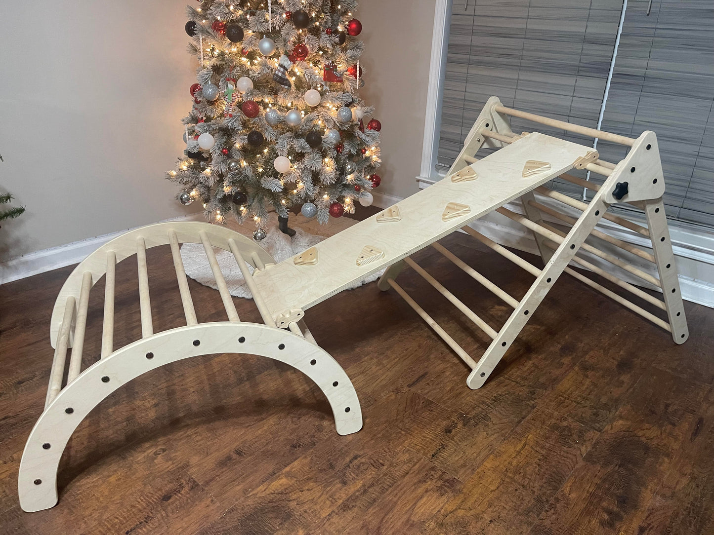 Large Pikler Set (Triangle, Arch and Ramp)