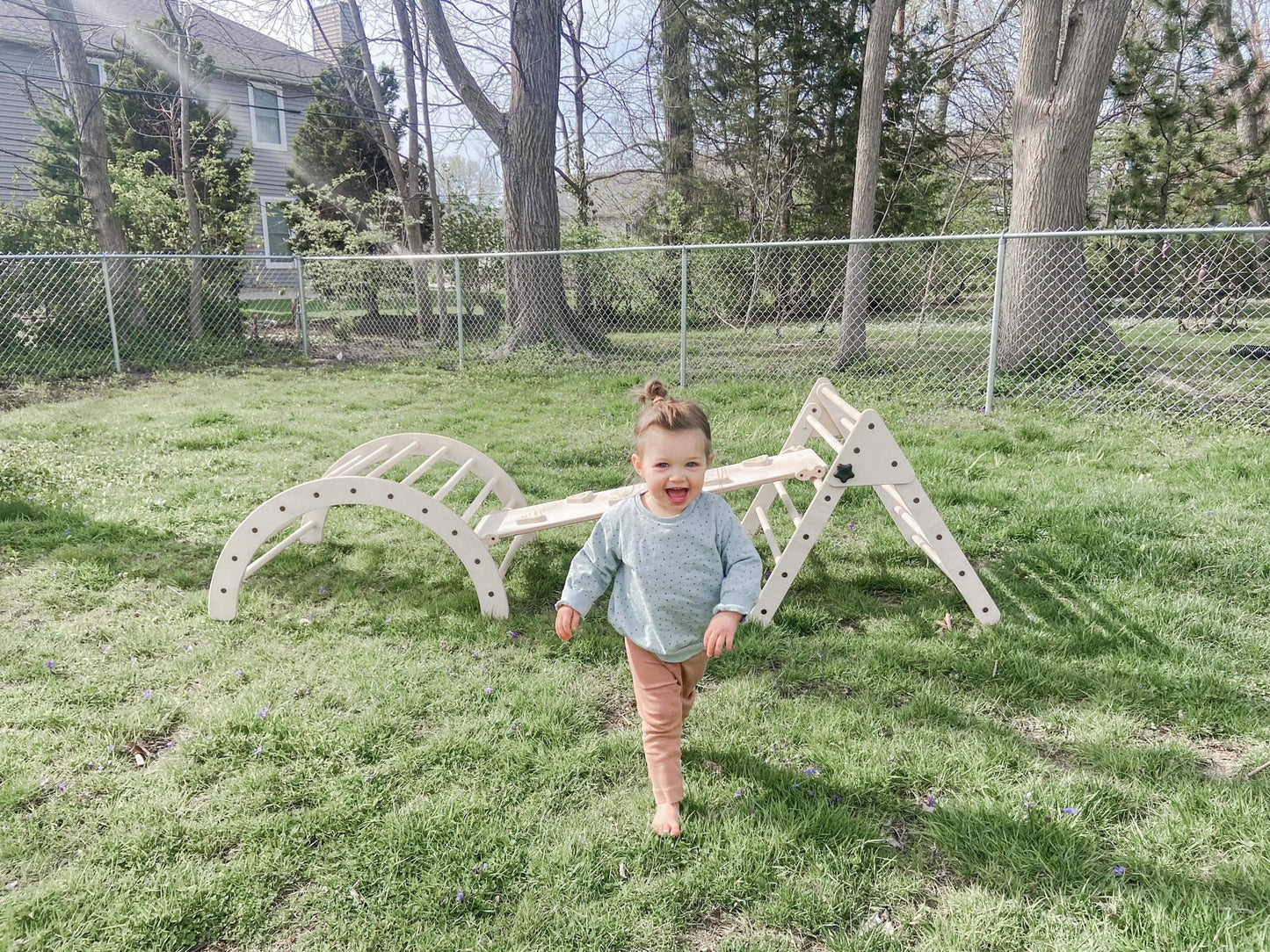 Regular Pikler Set (Regular Triangle, Arch and Ramp/Slide)
