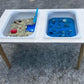 Handcrafted Sensory Table with Bins: USA Made