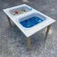 Handcrafted Sensory Table with Bins: USA Made